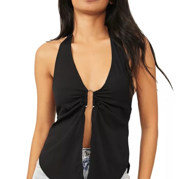Free People Tops - NWT Free People Calista Top Black Medium